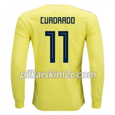 Koszulka Kolumbia Cuadrado 11 Główna Mistrzostwa Świata 2018 - Koszulki Piłkarskie(L/S)